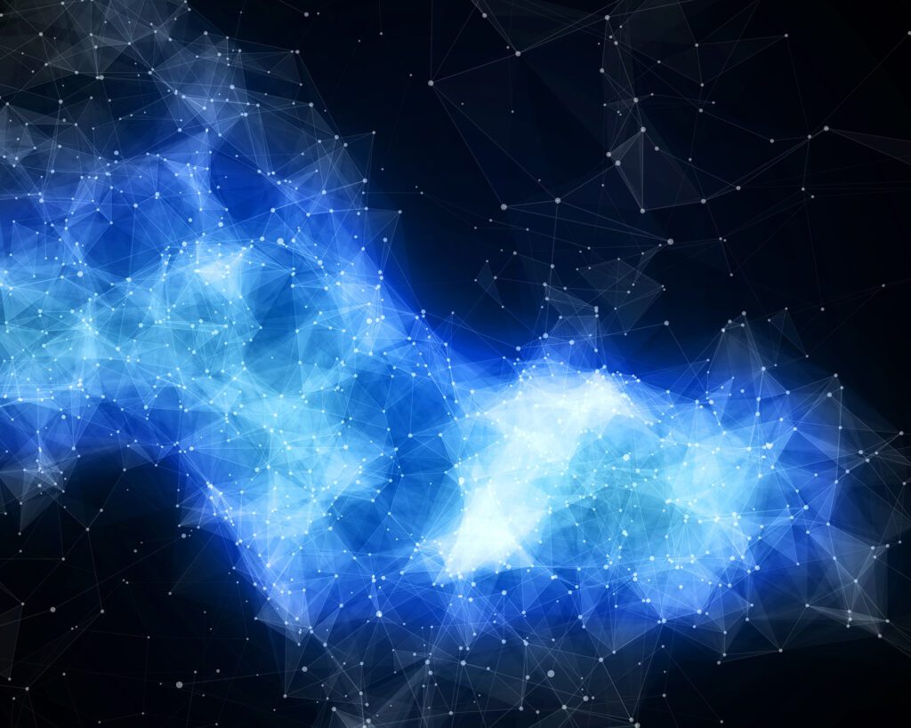Blue abstract nebula
